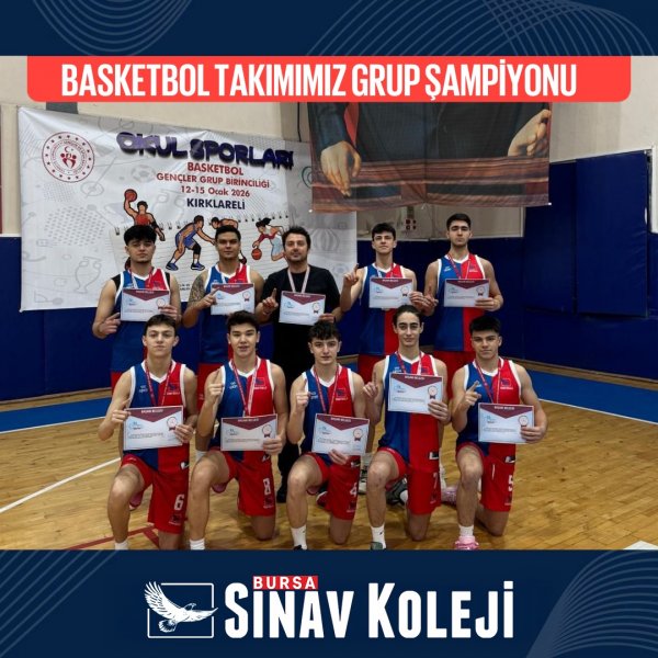 GENÇ ERKEK BASKETBOL TAKIMIMIZ GRUP ŞAMPİYONU!